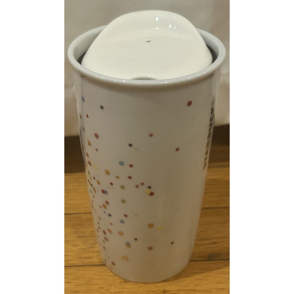 Starbucks Best Day Ever Confetti Ceramic 10 oz Tumbler